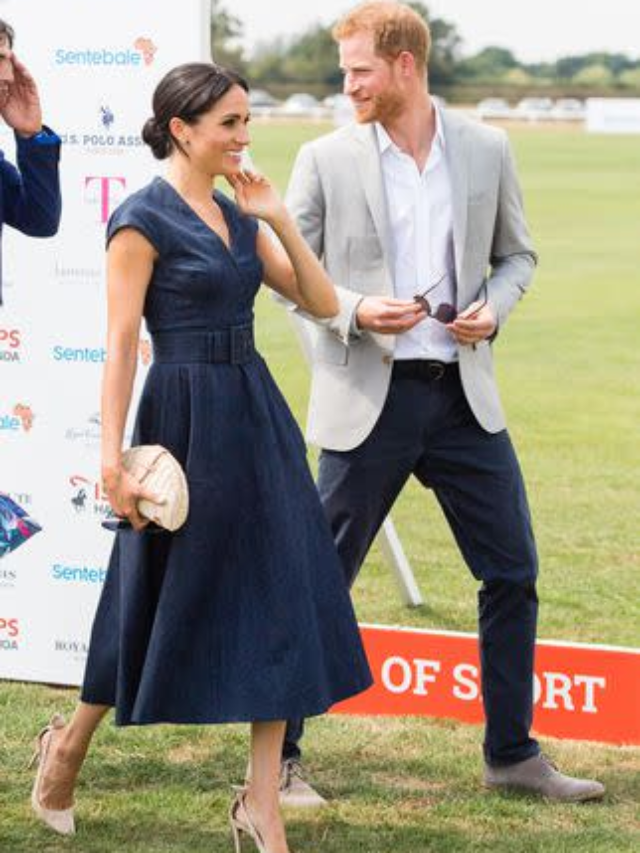 Meghan Markle Wore A Sleek Halter Dress With A Chest Cutout